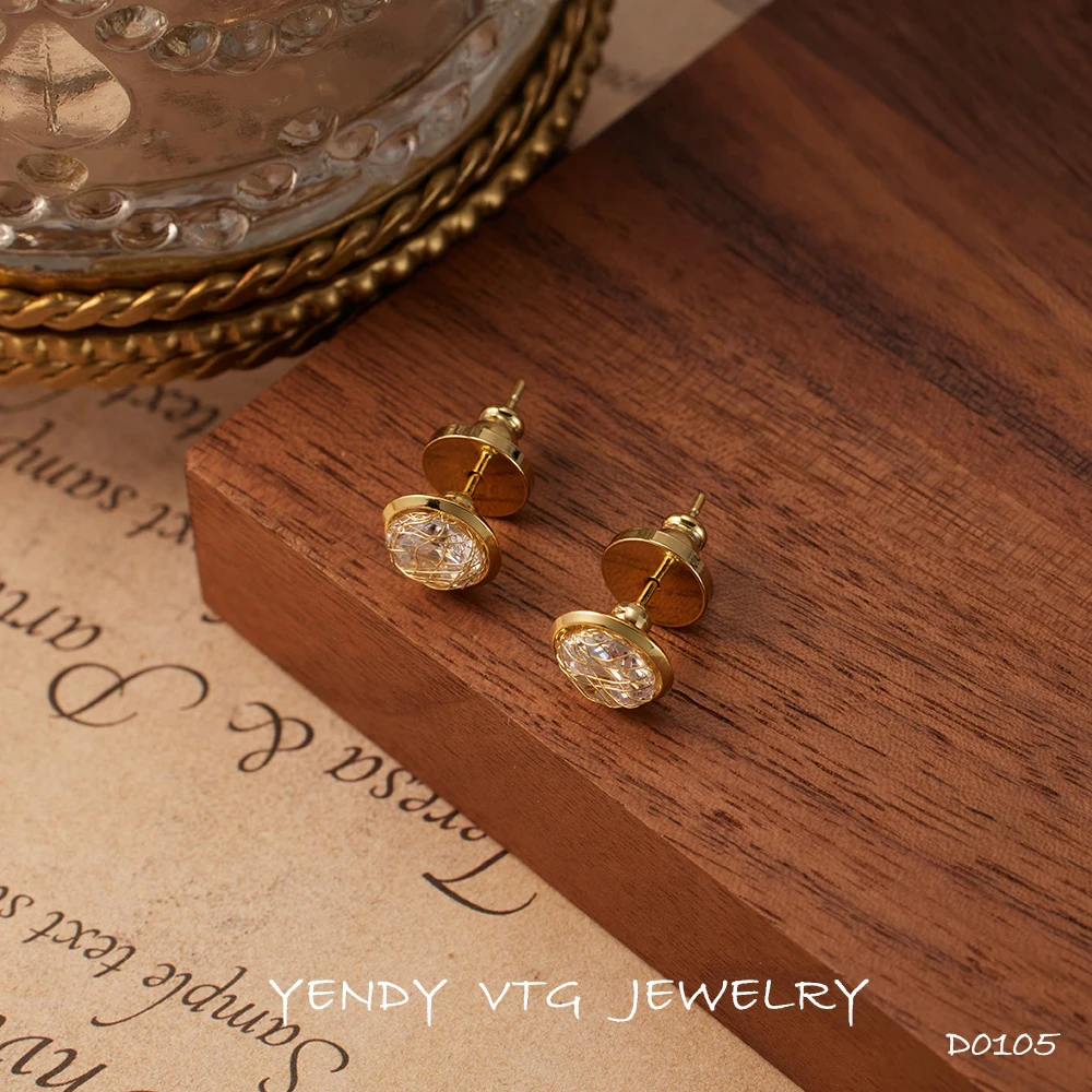 铜合金耳饰 D0105「晨曦之光」Morning Glow OBYA 意♠定制 耳钉