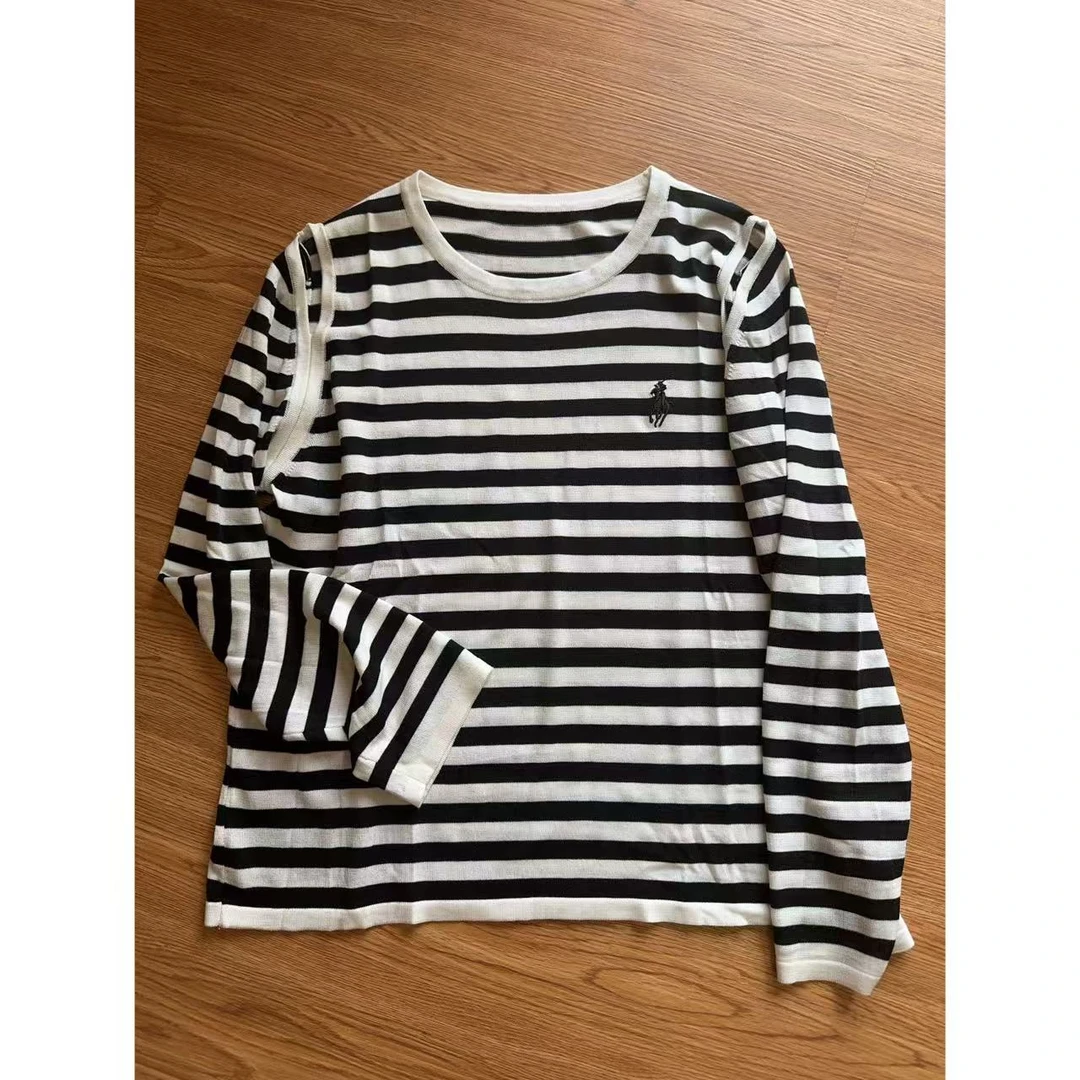 苗苗家【小心机】条纹控冰丝上衣