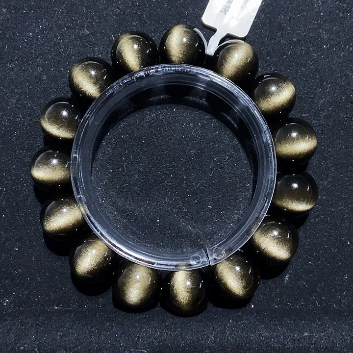 黑曜岩未镶嵌手串