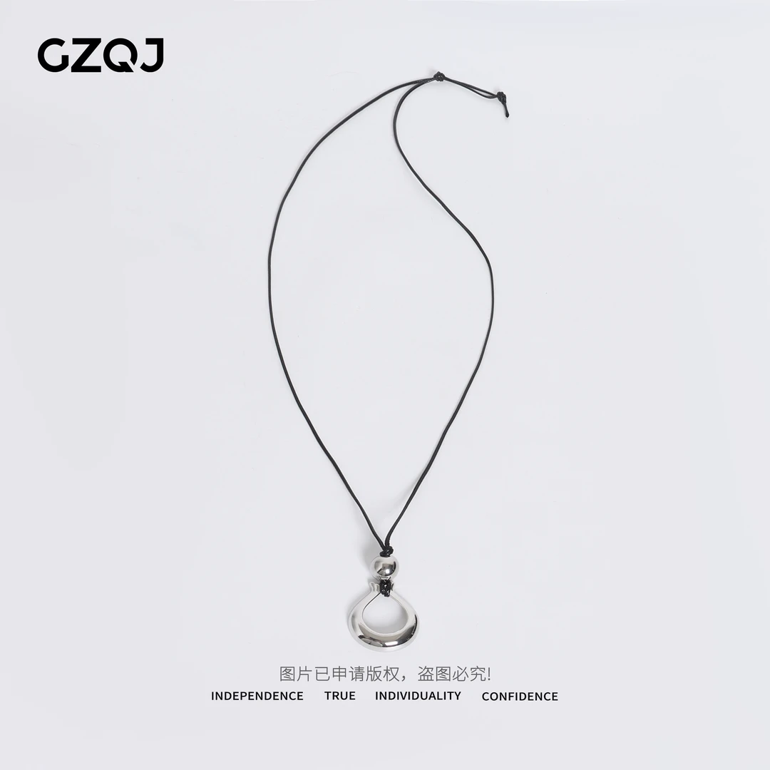 合金布艺项链 广州琴姐 欧若风设计感欧美简约可调节项链女  3307
