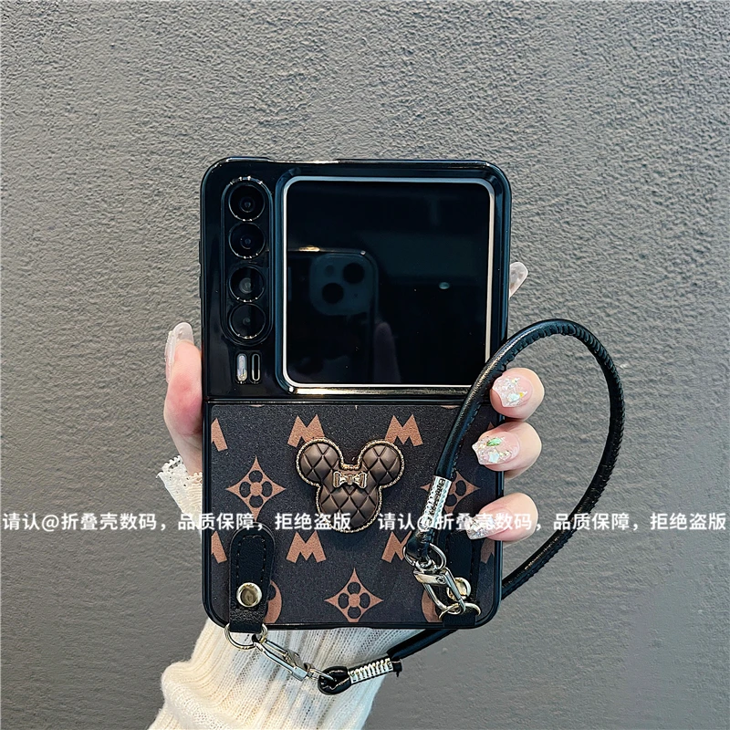 （华为PURAX系列)金属折叠皮纹适用华为PURAX手机保护壳防摔爆款潮