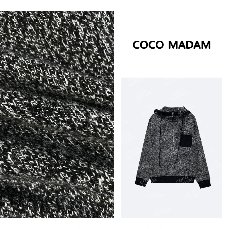 NIUNIU · Niu-397 100山羊绒简约时尚百搭连帽毛衣