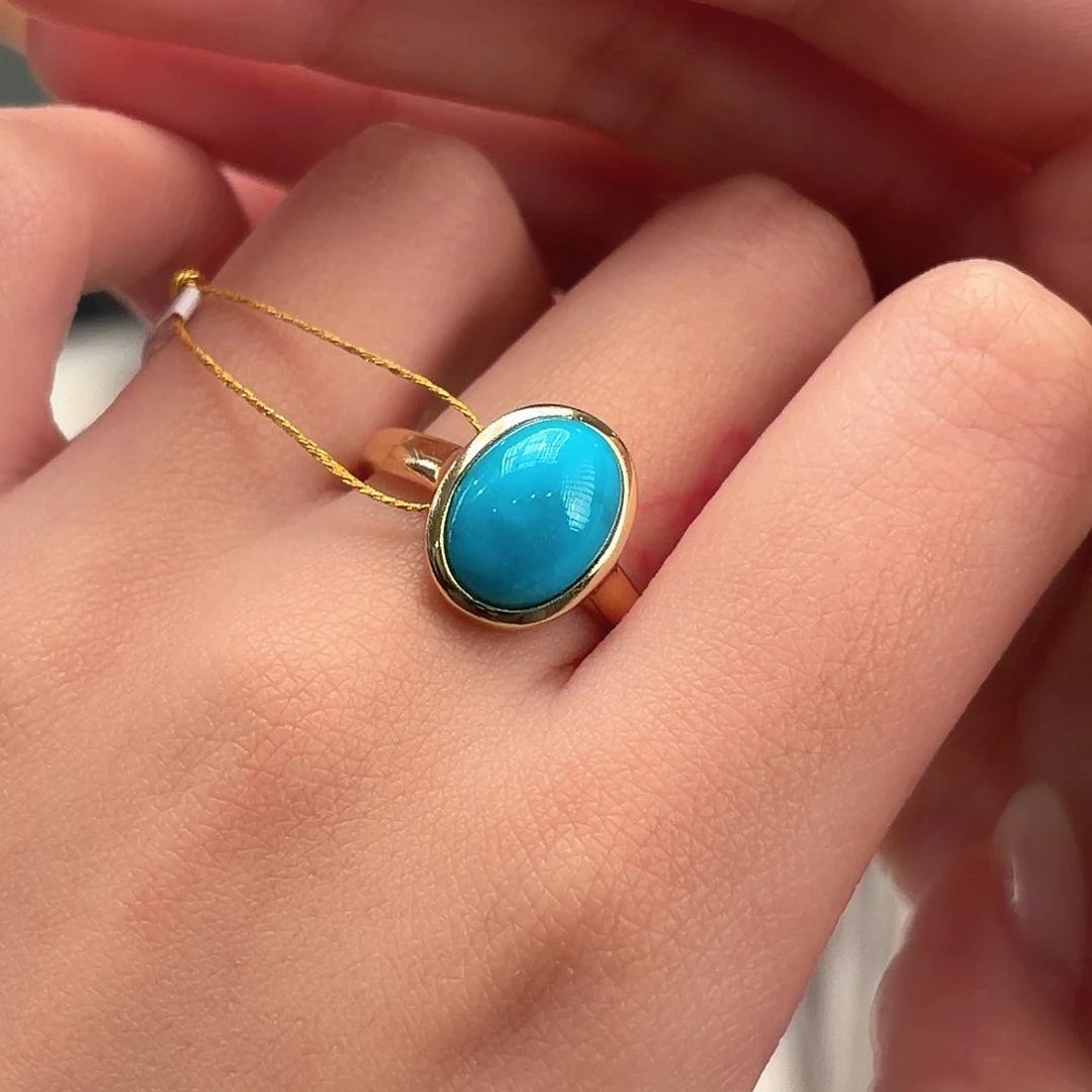 绿松石银S925镶嵌颈饰