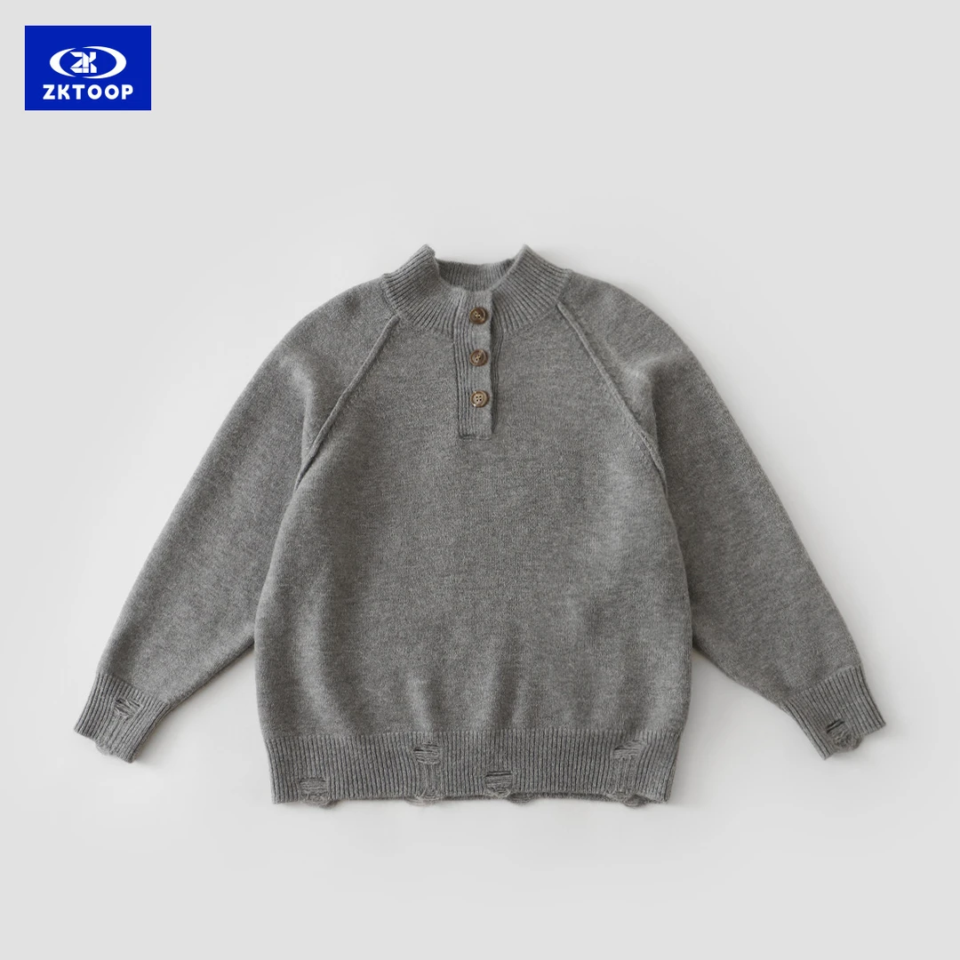 【Z＆K】冬款男童韩版休闲百搭舒适超软毛衣JZK-323627