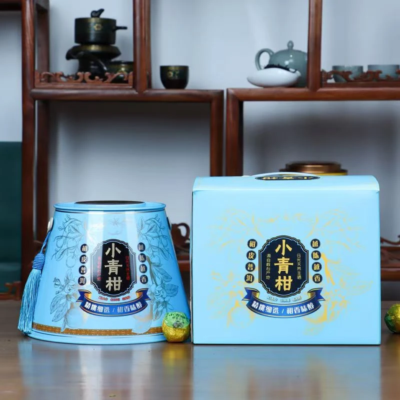 正宗新会生晒小青柑普洱茶云南宫廷普洱料熟茶陈皮普洱茶散装罐装