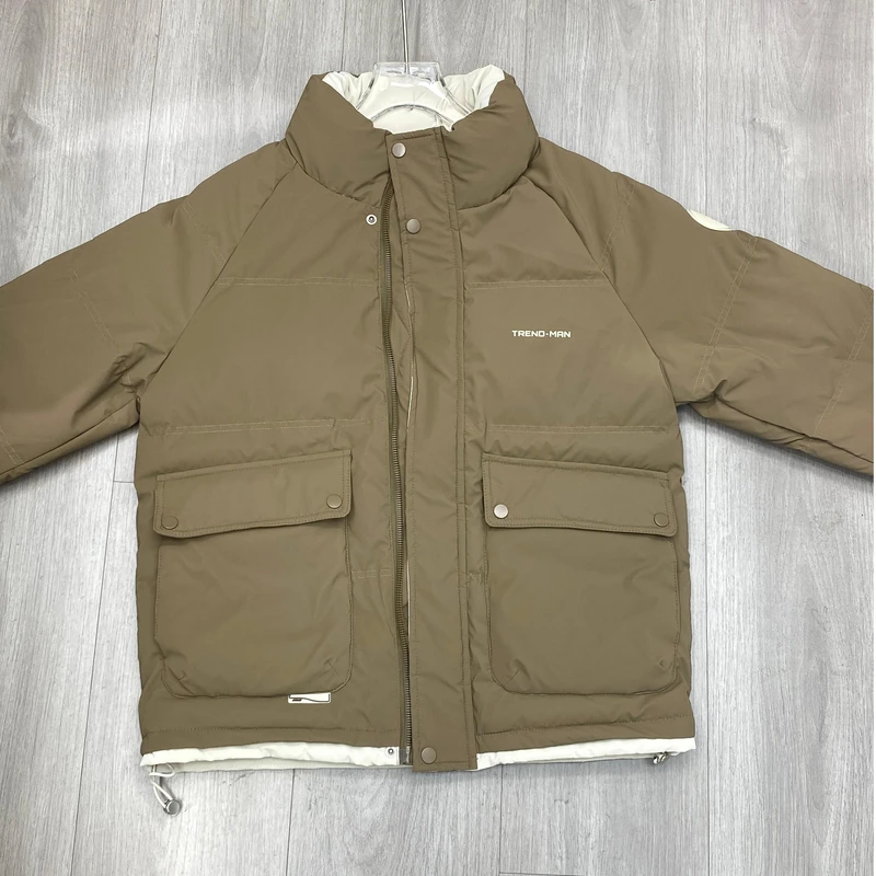 冬季新款潮流男士立领抗寒加厚保暖休闲外套-8988