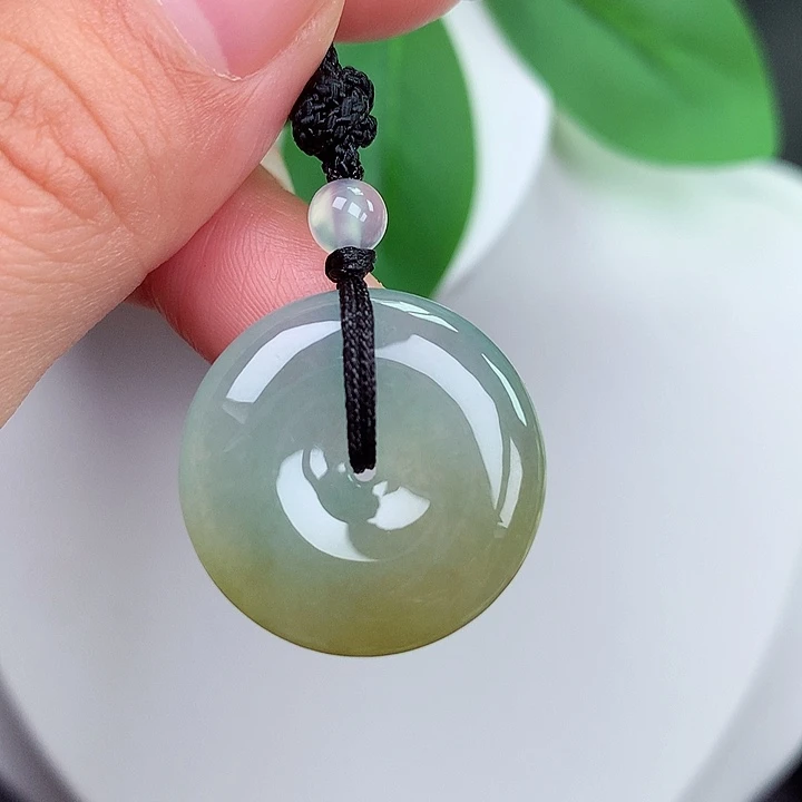 颈饰未镶嵌翡翠平安扣23.3x5.4mm