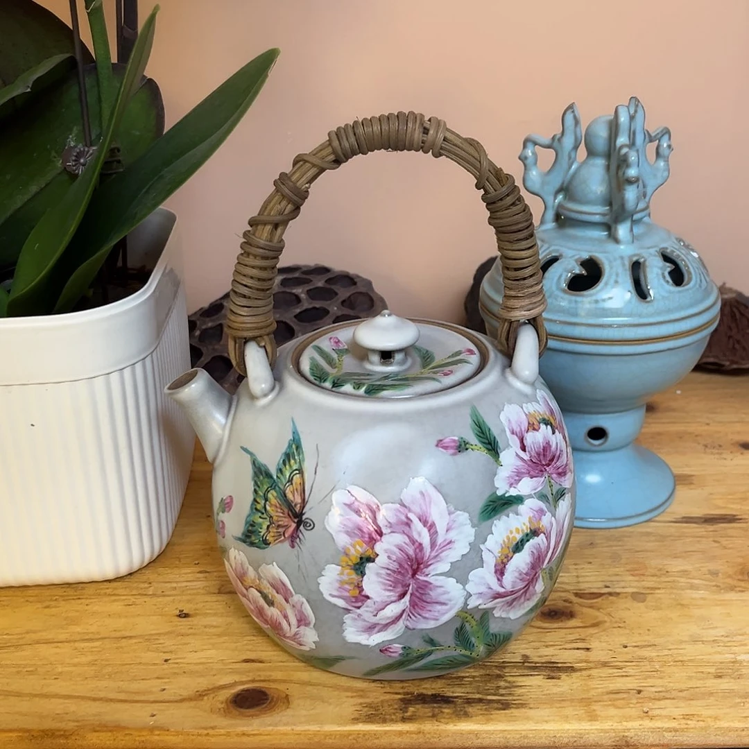 柴烧手工手绘陶瓷