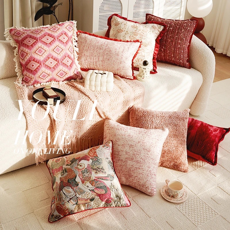 高级法式复古抱枕客厅沙发靠垫装饰卧室床头靠枕抱枕套腰枕靠垫