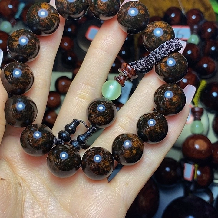 黄花梨/降香黄檀手串/手链幸**叶紫油梨油性好好看