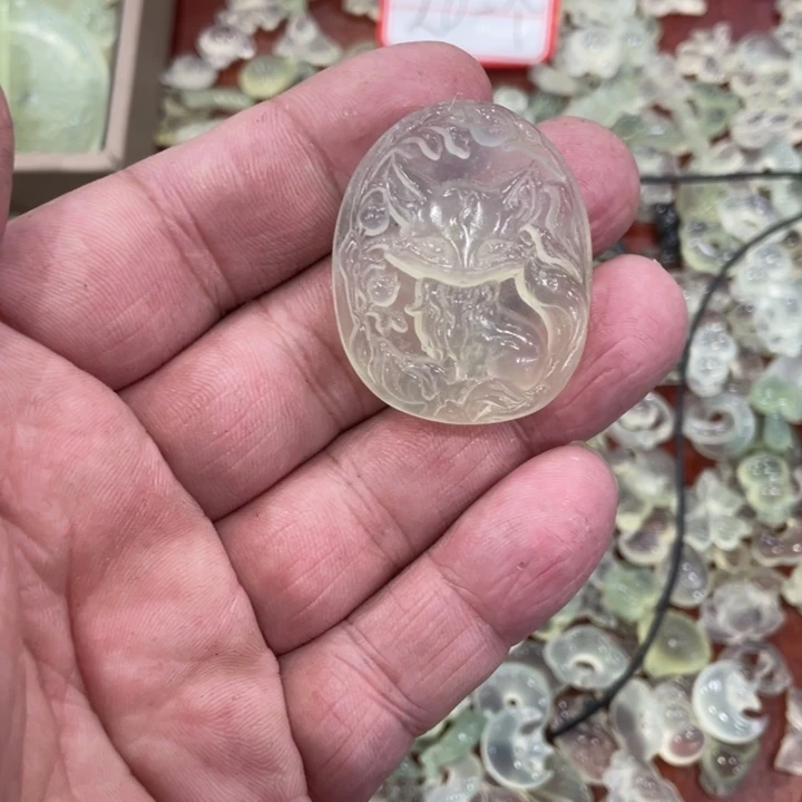 蛇纹石玉合金颈饰