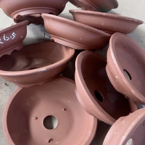 紫砂花盆100-10。23.5-6.5