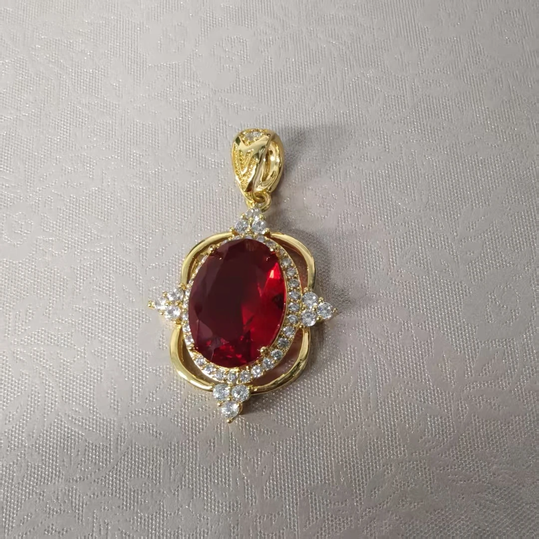 【ANNA严选】时尚精美高级精美红首饰A104