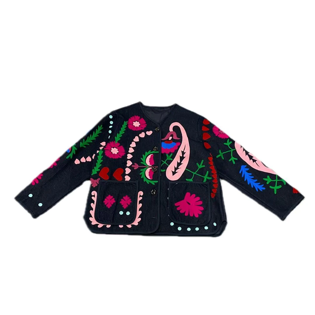 【优搭严选】时尚百搭设计款小众夸张牛仔休闲外套