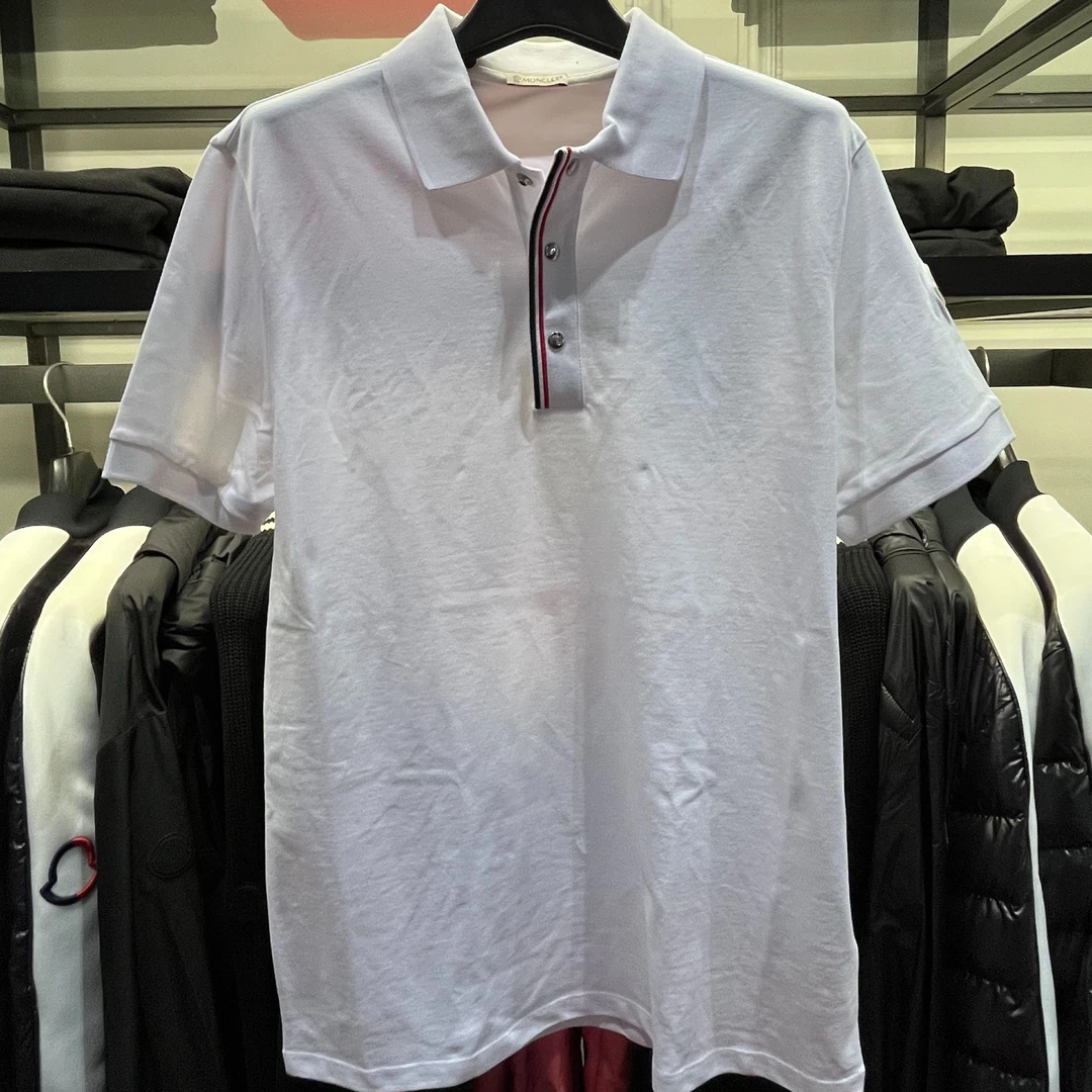 【巴黎直邮】Moncler盟可睐男款白色短袖polo衫  8A0002
