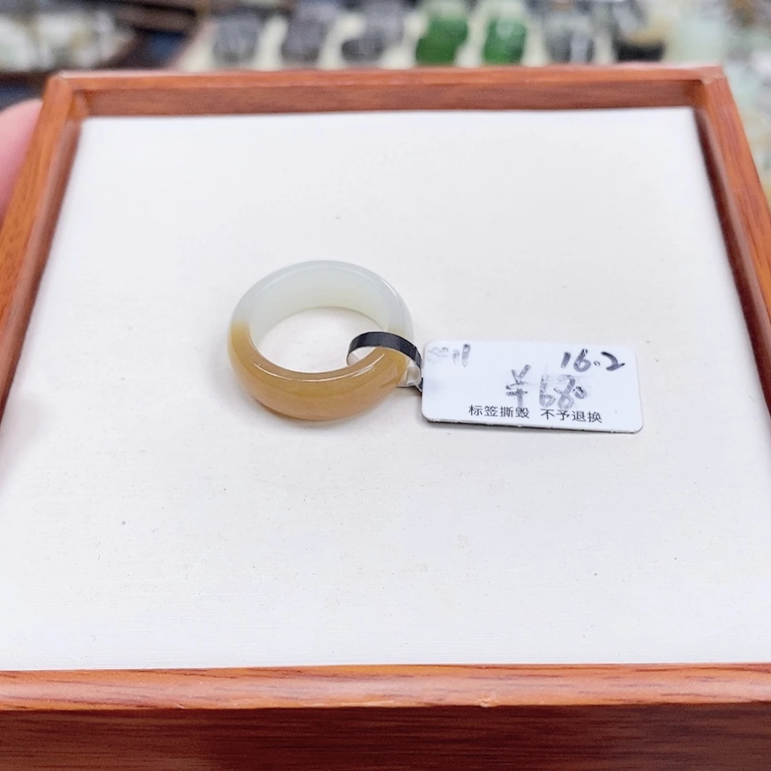 和田玉未镶嵌戒指O*.专拍1-16.2