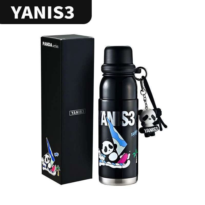 【晶晶乱炸】YANIS3破浪胖达熊猫保温杯316不锈钢便携学生水杯
