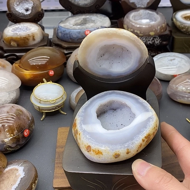 未镶嵌摆件紫晶聚宝盆