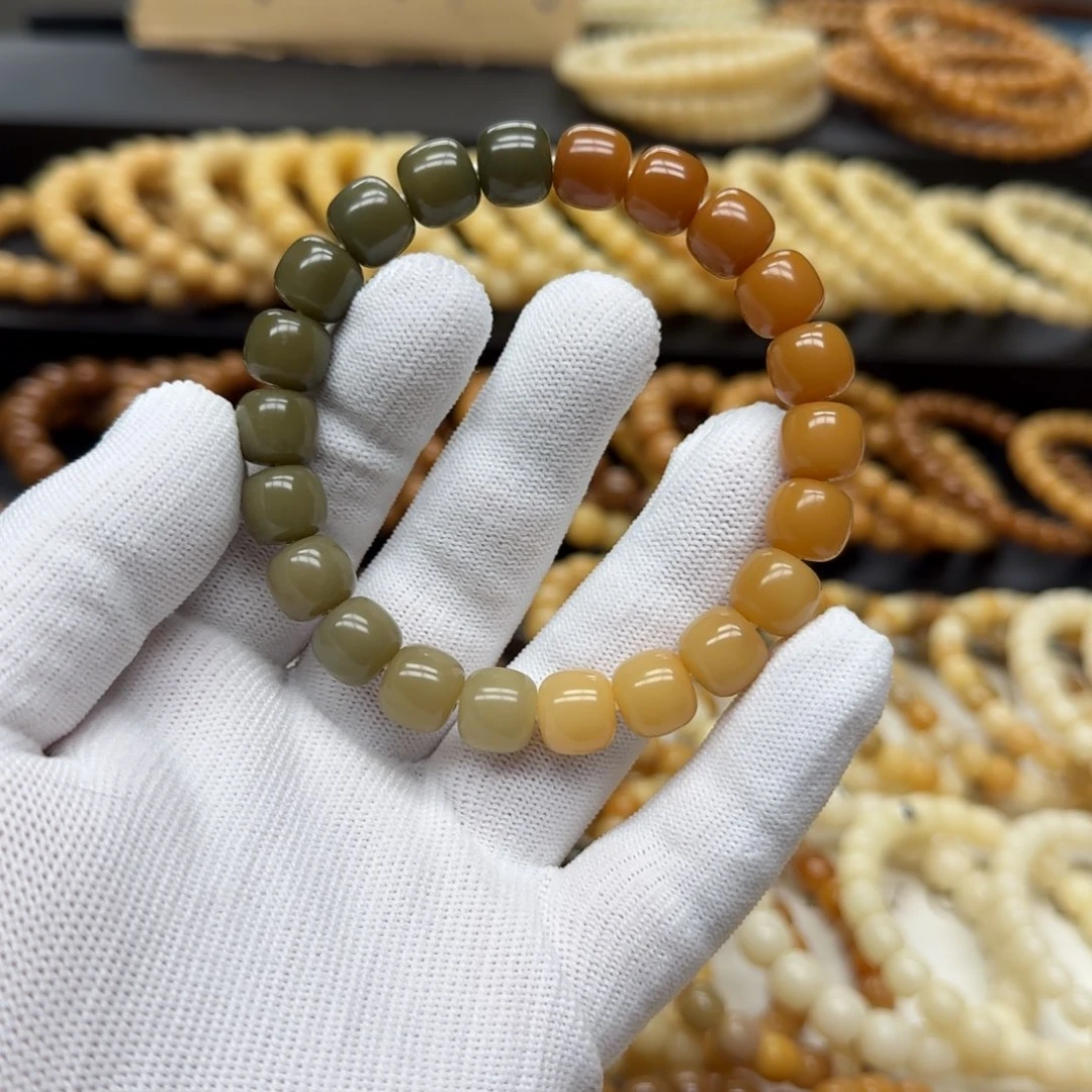 菩提根/象牙果手串10×11 5年 双渐变 鬼工