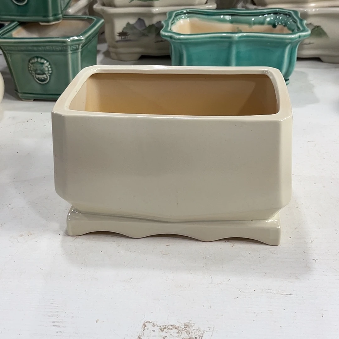 口径  19*12*12陶瓷绿植多肉微瑕花盆