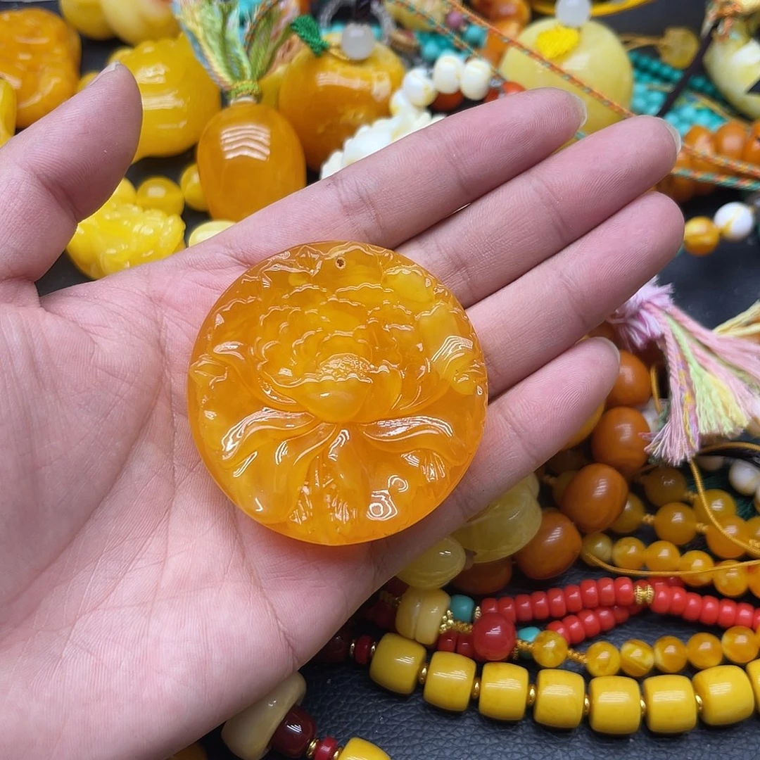 花开富贵牡丹花吊坠