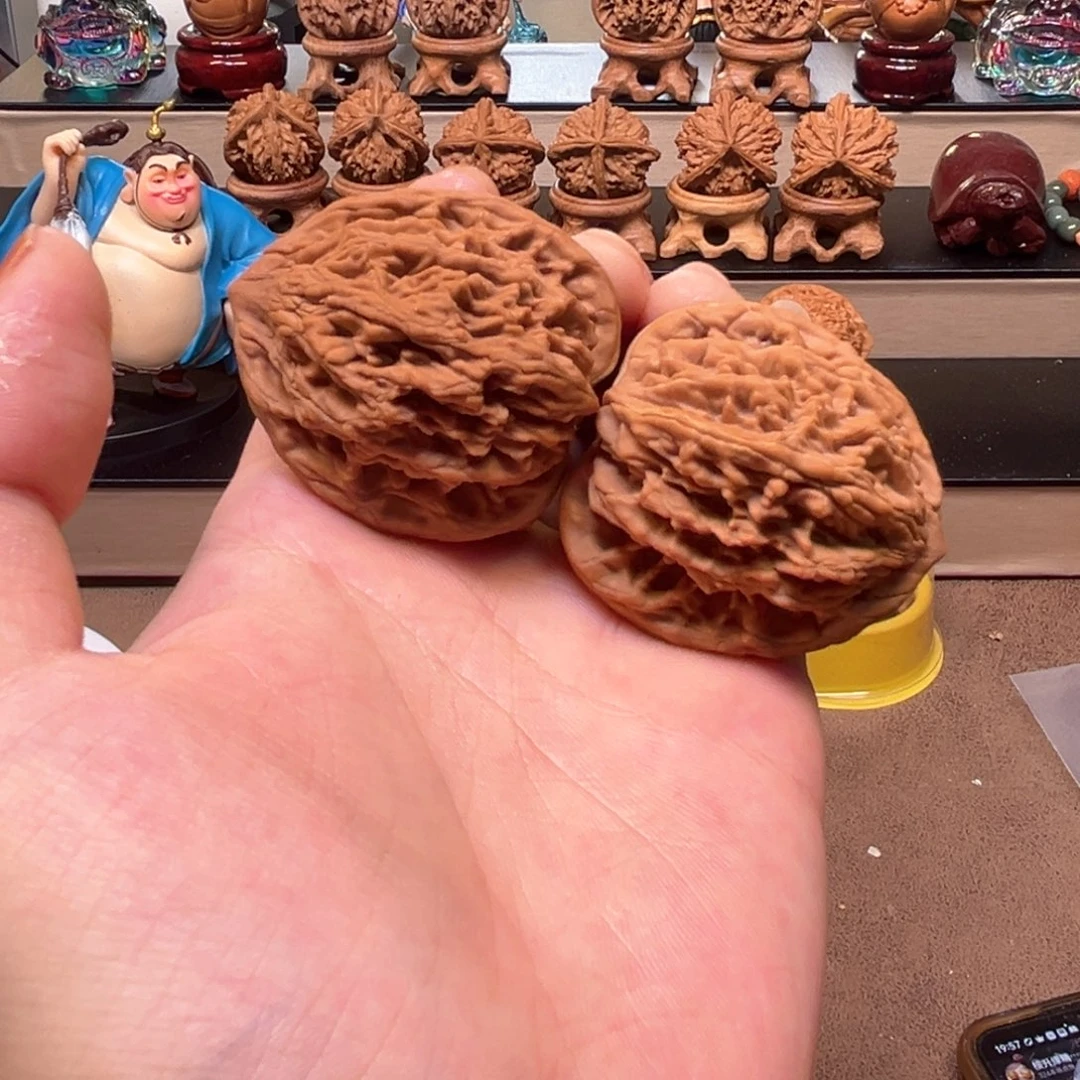 把件桃核43麦穗虎头