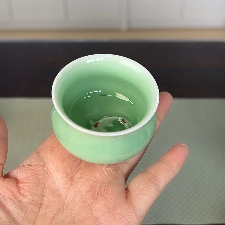 龙泉云间青瓷小米茶器