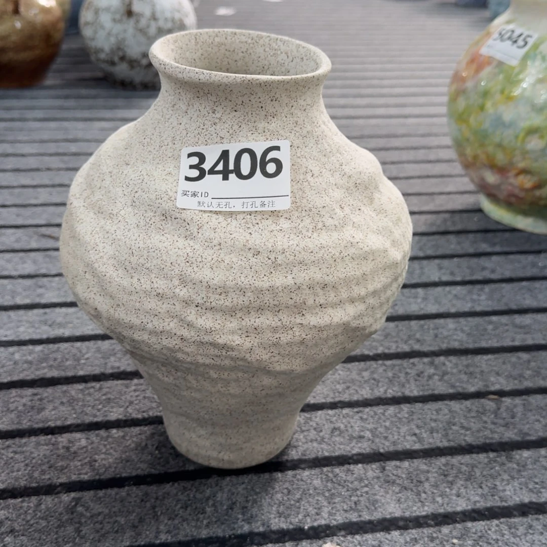 花***艺摆件景德镇高温花瓶编码3406高28口8默认无孔