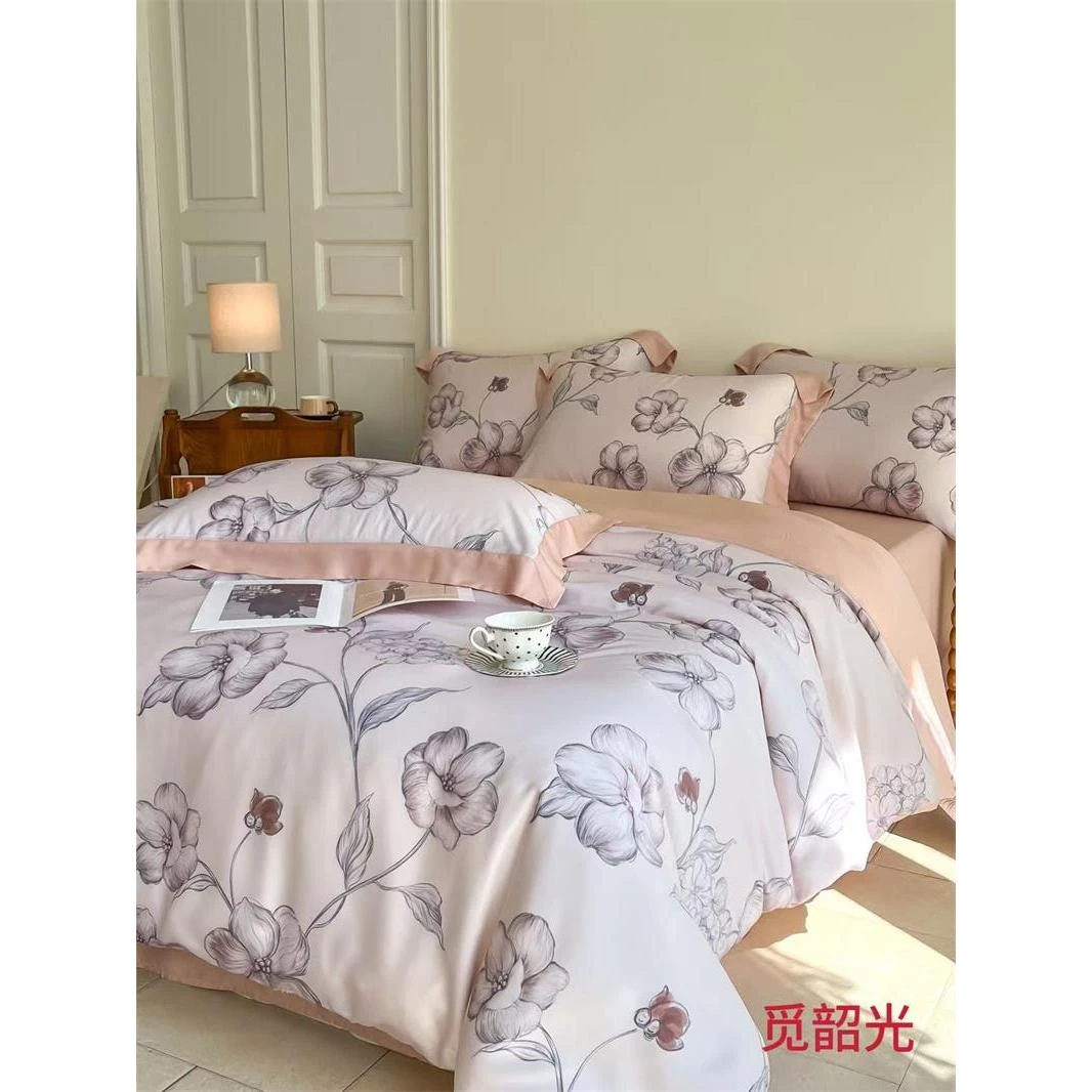 【晴美】莱赛尔纤维天丝印花四件套-觅韵光