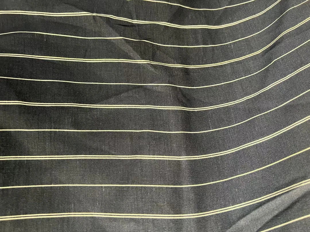 暖心【福利品藏青底亚麻条纹】