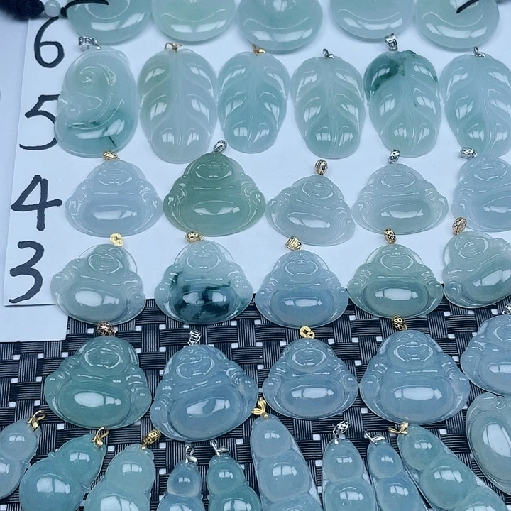 翡翠未镶嵌吊坠(不含链)纯天然缅甸a货翡翠