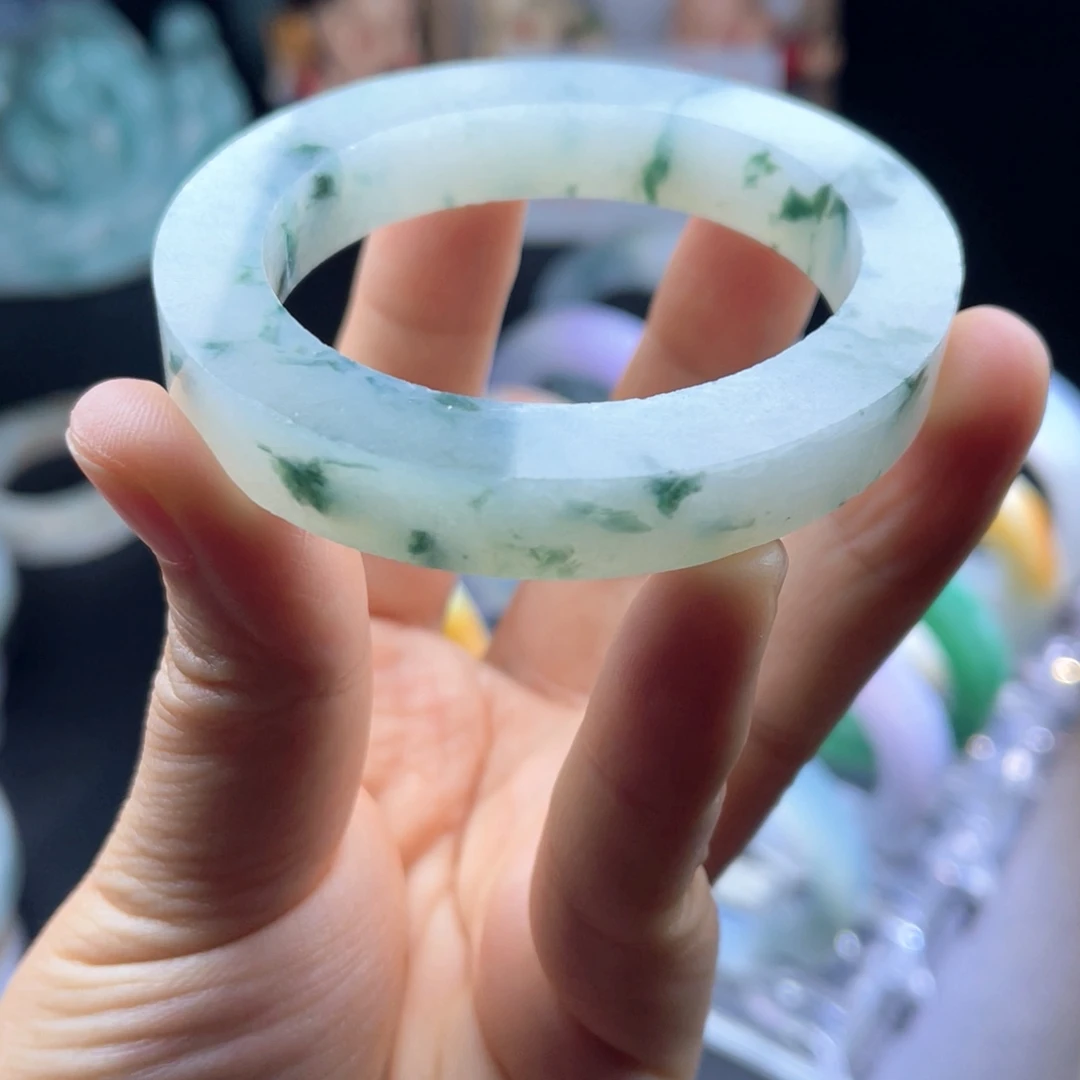 定制翡翠未镶嵌天然翡翠手镯定制