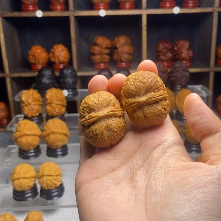 吊坠文玩核桃黄金印11