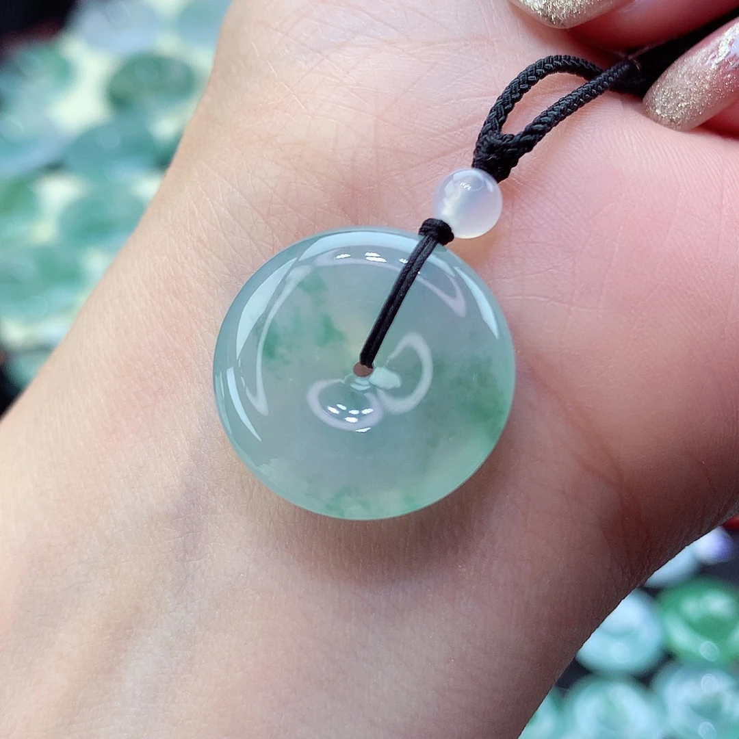 翡翠颈饰未镶嵌16尺寸21.7-5.6