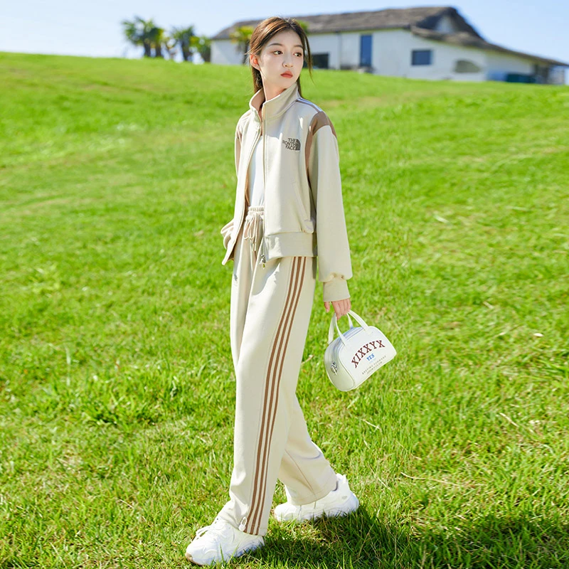 女大童秋装套装2025新款儿童洋气秋季初中学生女童春秋运动两件套