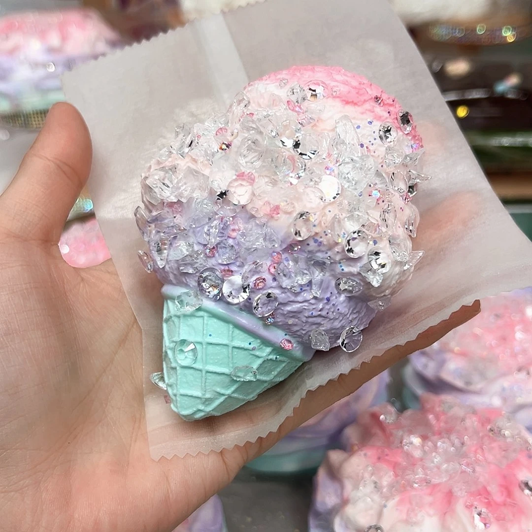 硅胶浮光叠叠甜筒200g