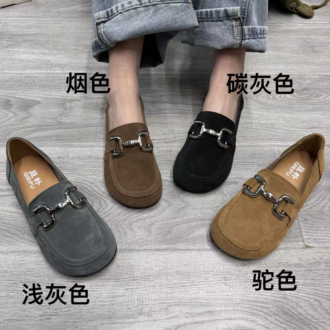 2025-7乐福鞋勃肯鞋舒适百搭女靴时尚大方女鞋平底休闲鞋