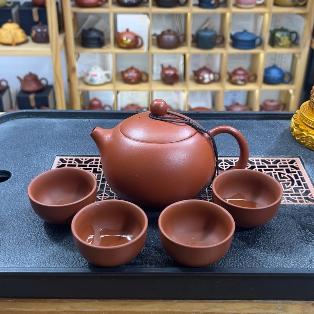 紫砂紫砂胖西施（一壶四杯）