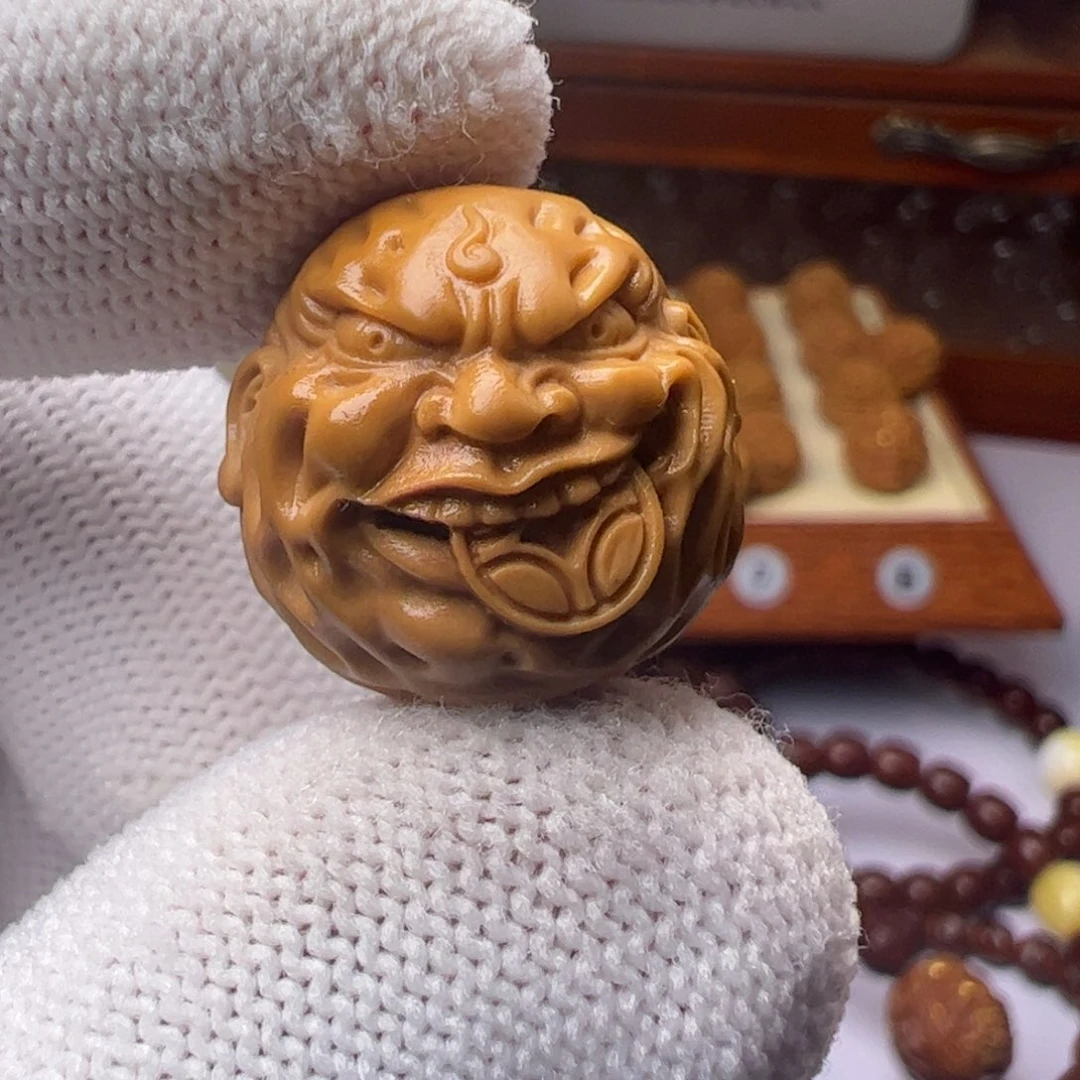 猴头核桃吊坠精工见钱眼开18