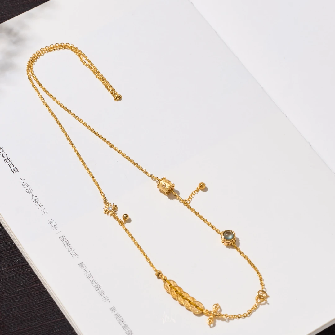 【鎏金】·似梓珠宝· 18K翡翠项链  XYGD080005-C