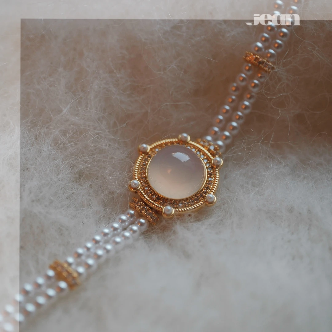 铜合金手链 8104【芙蓉月】新中式｜高级感轻奢百搭仙女气质可调节