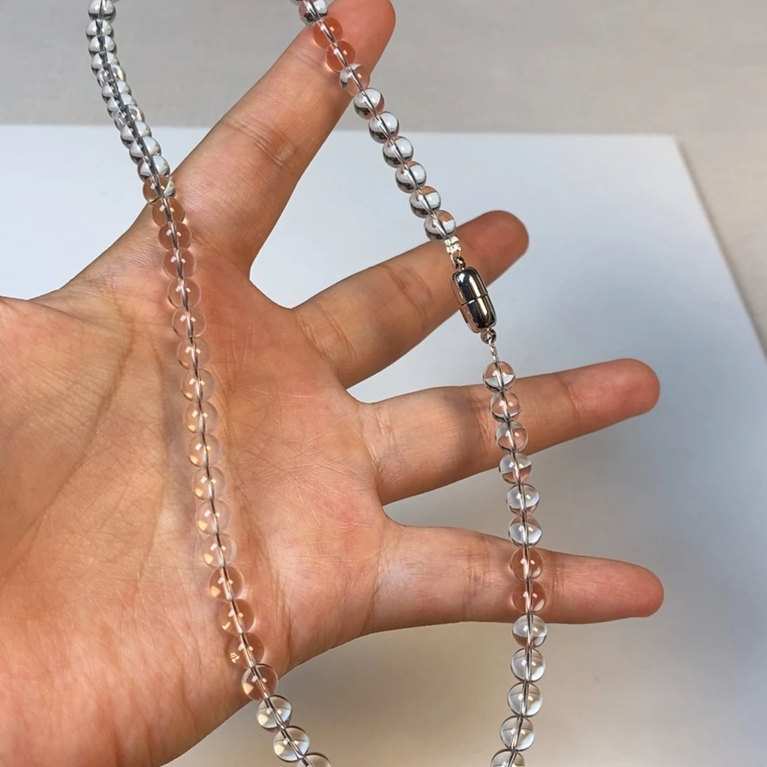 项链白水全净体 圆珠6