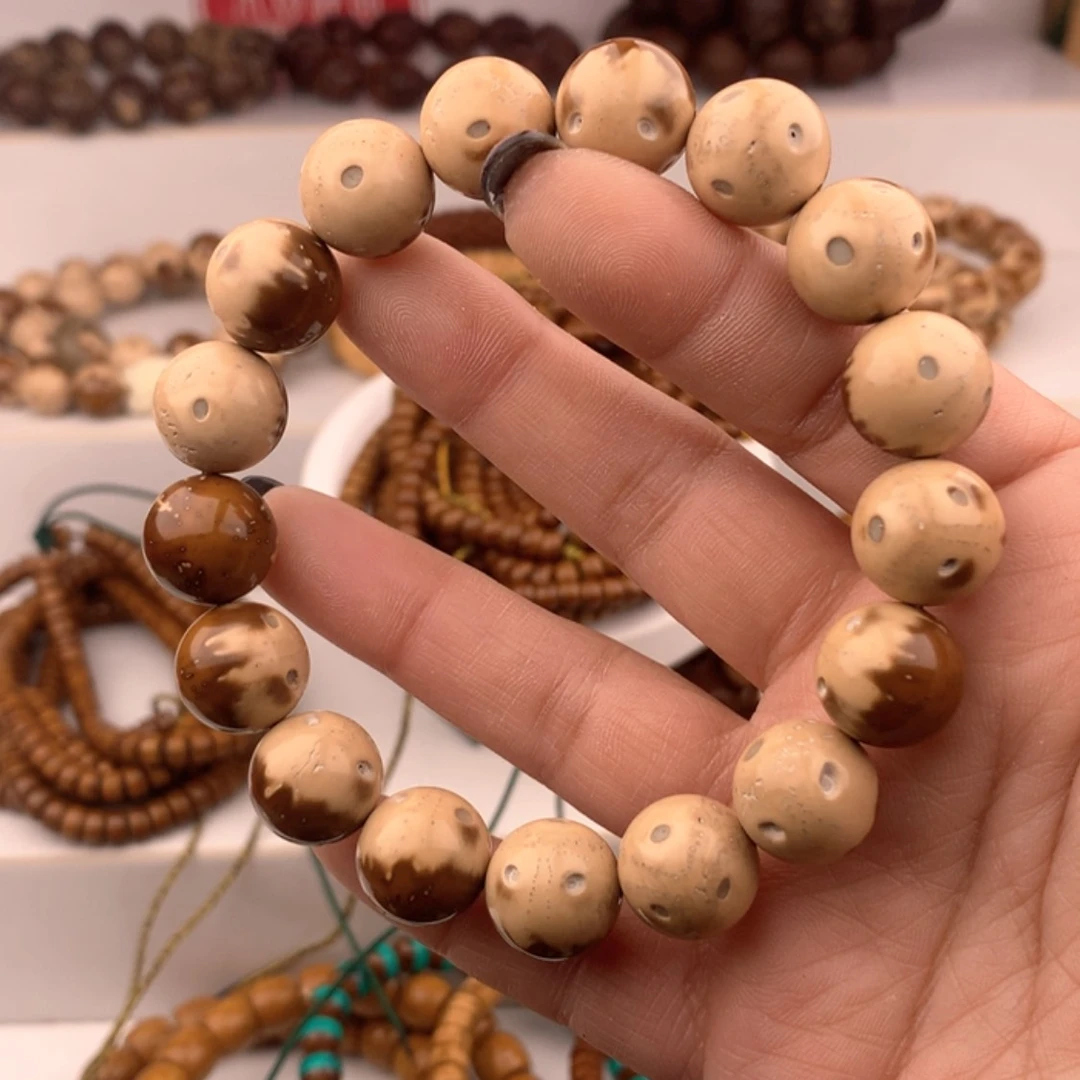 【闪购商品】紫金鼠手串半实心花皮熊猫13