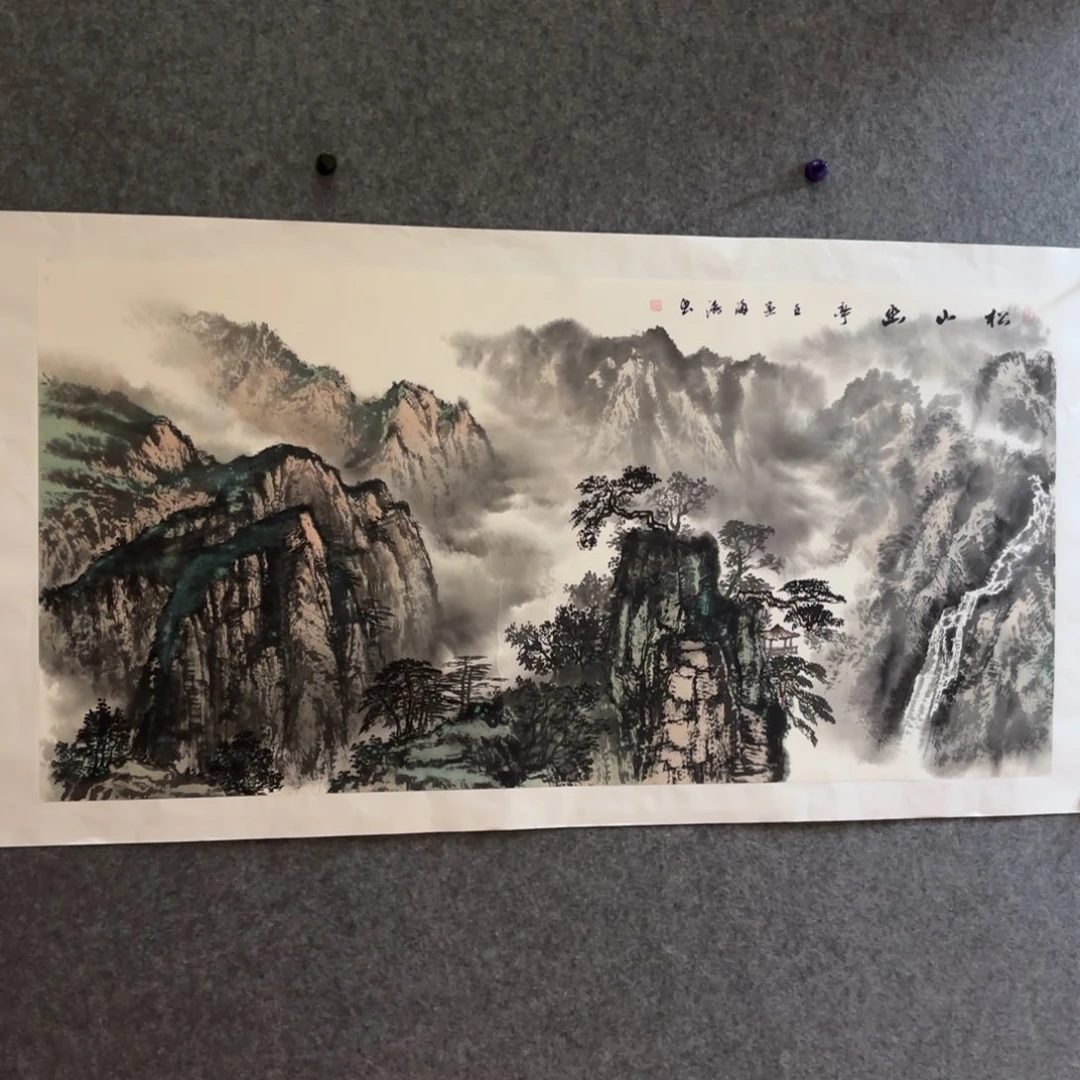 国画国画作品李海涛山水花鸟精品手绘