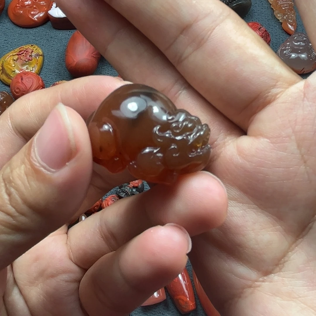 南红玛瑙未镶嵌吊坠