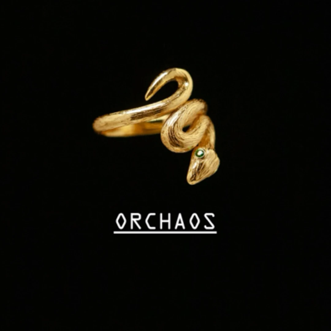 合金合成锆石戒指 熵核纪 蛇年限定足银灵蛇戒指