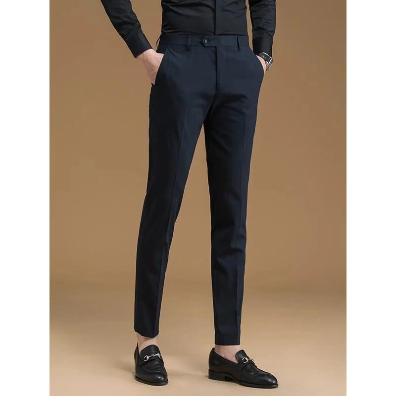 【Npkp&Victorit官方】黑色垂感西裤男2025年新款直筒修身高端商