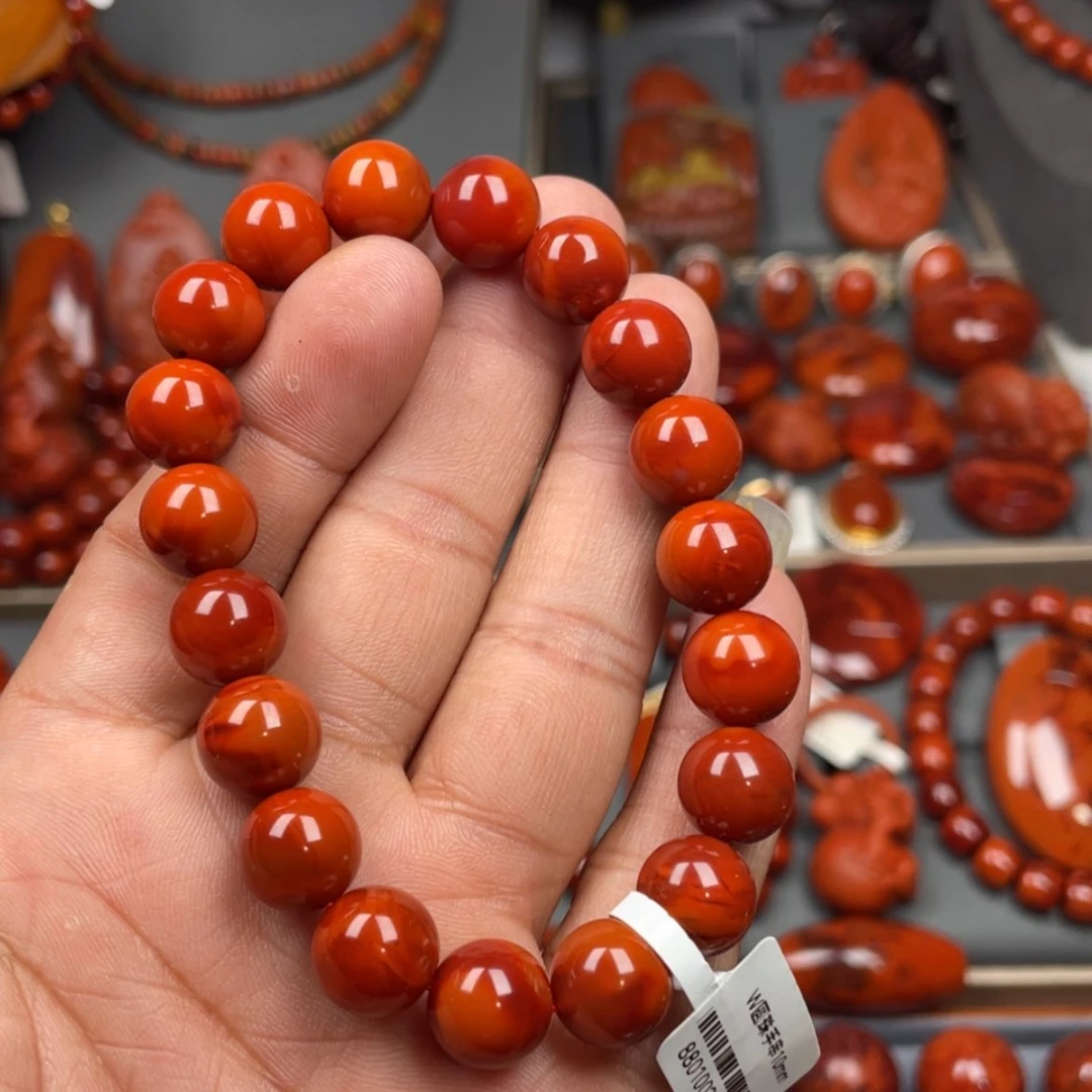 【闪购商品】南红玛瑙珠宝奇石未镶嵌单圈10