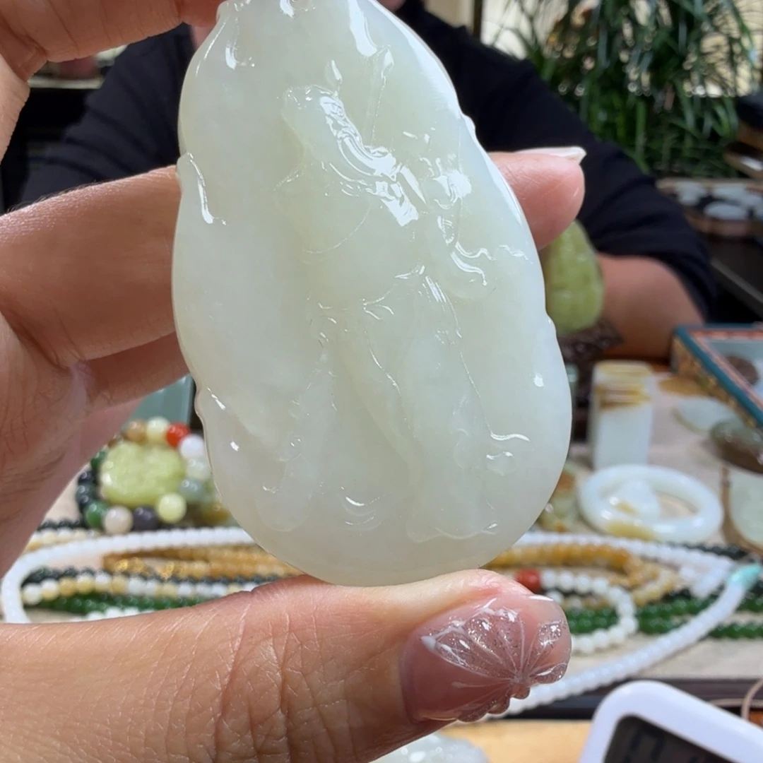 和田玉挂件未镶嵌大*长