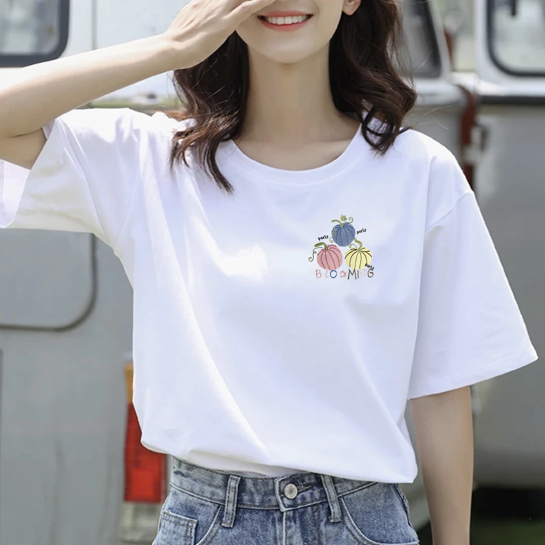 【宠粉福利】印花上新女款时尚休闲百搭夏季潮流春夏t恤圆领短袖